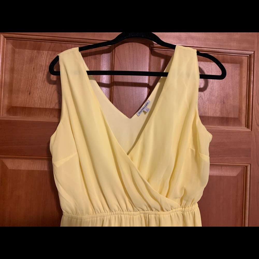 Bright yellow romper